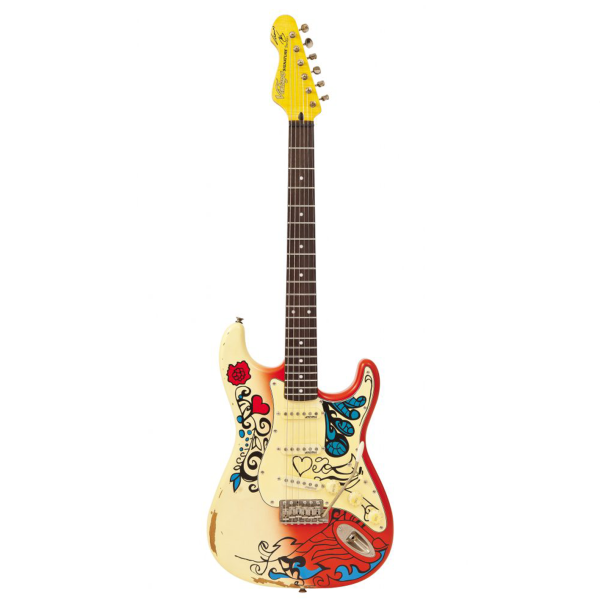 Guitarra Elétrica Vintage V6 Thomas Blug Signature ‘Summer of Love’ V6MRHDX