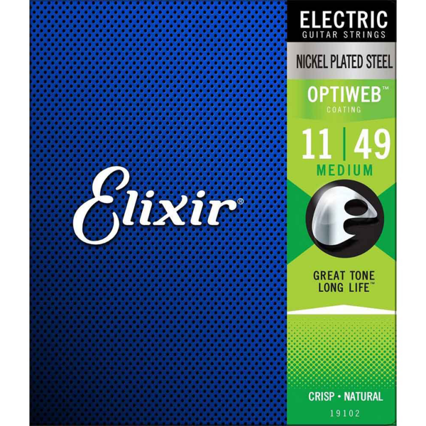 Jogo de Cordas 011 Guitarra Elétrica Elixir 011-049 Optiweb
