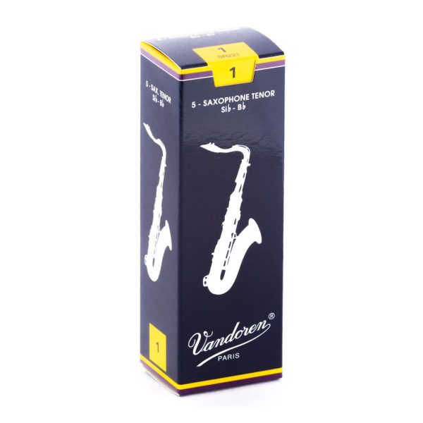 Caixa de Palhetas Saxofone Tenor 1.0 Vandoren Sib-Bb Classic Blue 5 Unidades