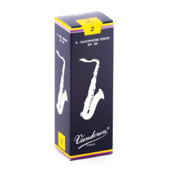Caixa de Palhetas Saxofone Tenor 2.0 Vandoren Sib-Bb Classic Blue 5 Unidades