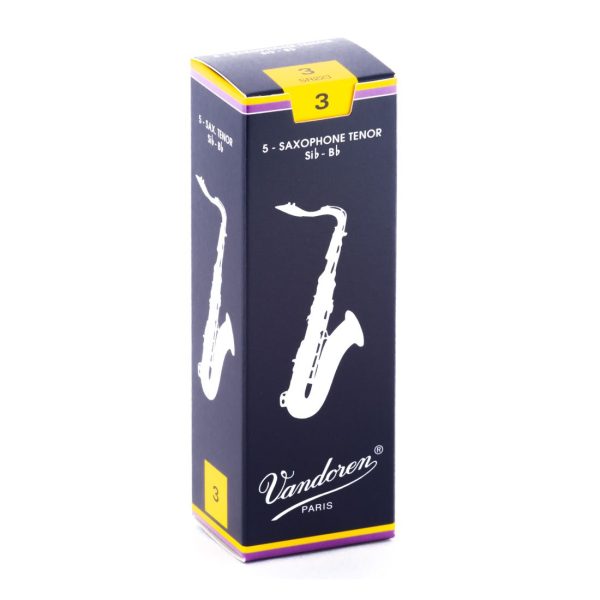 Caixa de Palhetas Saxofone Tenor 3.0 Vandoren Sib-Bb Classic Blue 5 Unidades