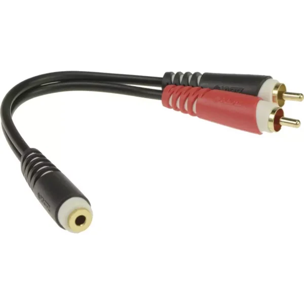 Adaptador Klotz AYS-6 2x RCA Macho/ Jack 3.5mm Fêmea Stereo