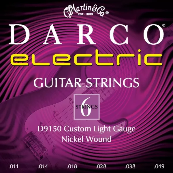 Jogo de Cordas 011-049 Guitarra Eletrica Martin&Co. D9150 Darco Electric Nickel Wound