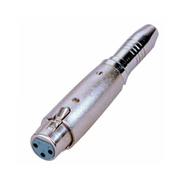 Adaptador XLR Fêmea/ Jack 6.3mm Fêmea