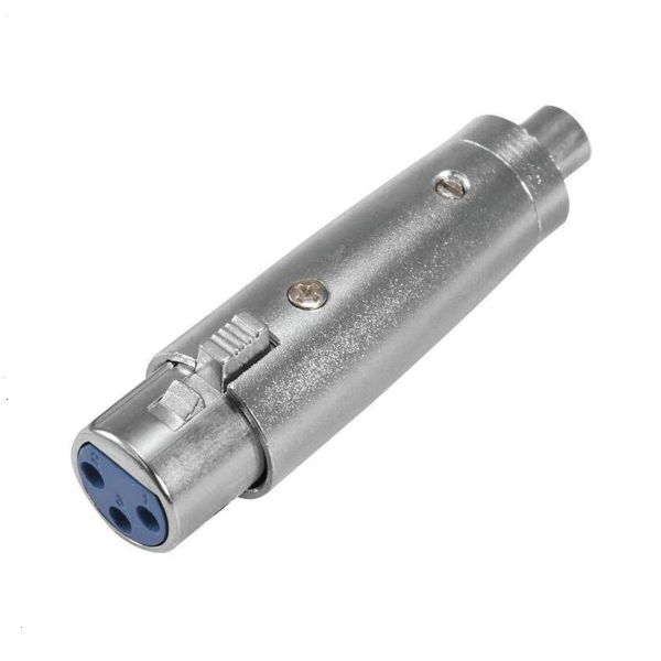 Adaptador XLR Fêmea/ RCA Fêmea