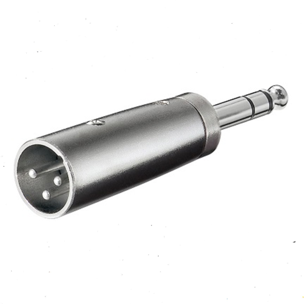 Adaptador XLR Macho/ Jack 6.3mm Macho