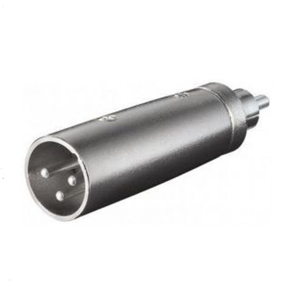 Adaptador XLR Macho/ RCA Macho